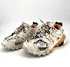 baskets balenciaga modèle track blanc gris et orange