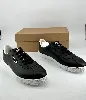 baskets / chaussures tennis chanel en cuir noir avec logo modèle uniform t46