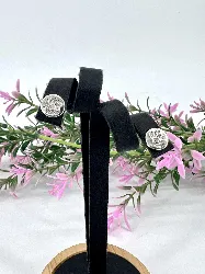 boucle d'oreilles en argent puces ange en strass argent 925 millième (22 ct) 1,72g