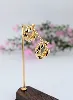 boucles d'oreilles demi-créoles torsadées or 750 millième (18 ct) 4,31g