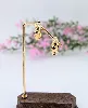 boucles d'oreilles demi-créoles torsadées or 750 millième (18 ct) 4,31g