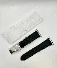 bracelet hermès d'apple watch en cuir noir avec boucle déployante
