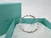 bracelet jonc tiffany & co maille tressée argent 925 millième (22 ct) 10,06g