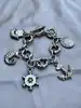 bracelet rochas breloque thématique marine à grosse maille