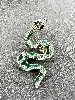broche serpent ornée d'oxydes