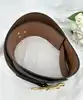 ceinture large gucci en cuir marron et boucle en laiton doré vieilli taille 85/34 réf. 201799