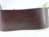 ceinture large gucci en cuir marron et boucle en laiton doré vieilli taille 85/34 réf. 201799
