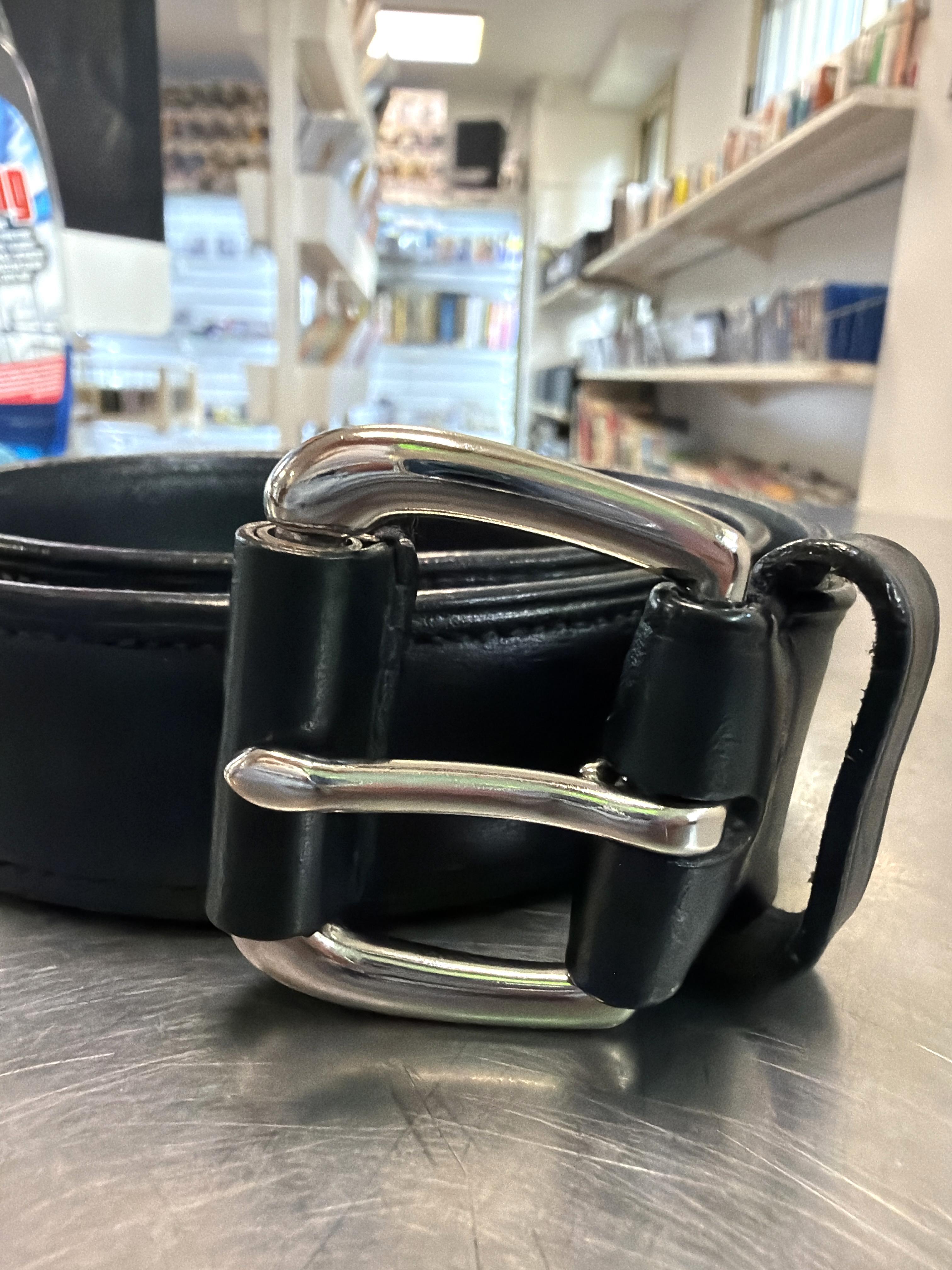 Ceinture Polo Ralph Lauren en cuir noir