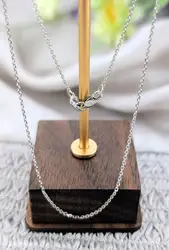 chaîne fine maille forçat en or blanc or 750 millième (18 ct) 1,72g