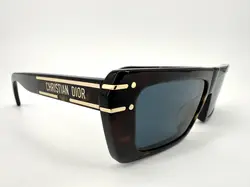 christian dior lunettes de soleil pour femme diorsignature s2u monture écaille et verres bleus