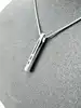 collier argent maille serpent avec pendentif  argent 925 millième (22 ct) 6,87g