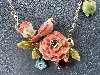 collier les néréides oiseau et fleurs