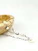 collier/sautoir en argent nacre et perles d'eau douce argent 925 millième (22 ct) 16,16g