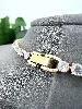 collier swarovski tennis matrix doré cristaux blancs
