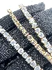 collier swarovski tennis matrix doré cristaux blancs