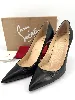 escarpins louboutin modèle decollete 554 en cuir noir