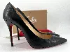 escarpins louboutin modèle decollete 554 en cuir noir