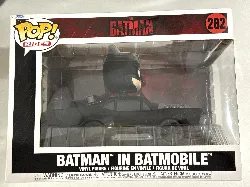 figurine funko! pop - batman - rides super deluxe - batman in batmobile - 15 cm - 282