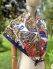 foulard / carré de soie hermès 90x90 cm sous l'égide de mars