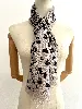 foulard / châle cartier imprimé léopard en soie 30% et cachemire 70% fond taupe