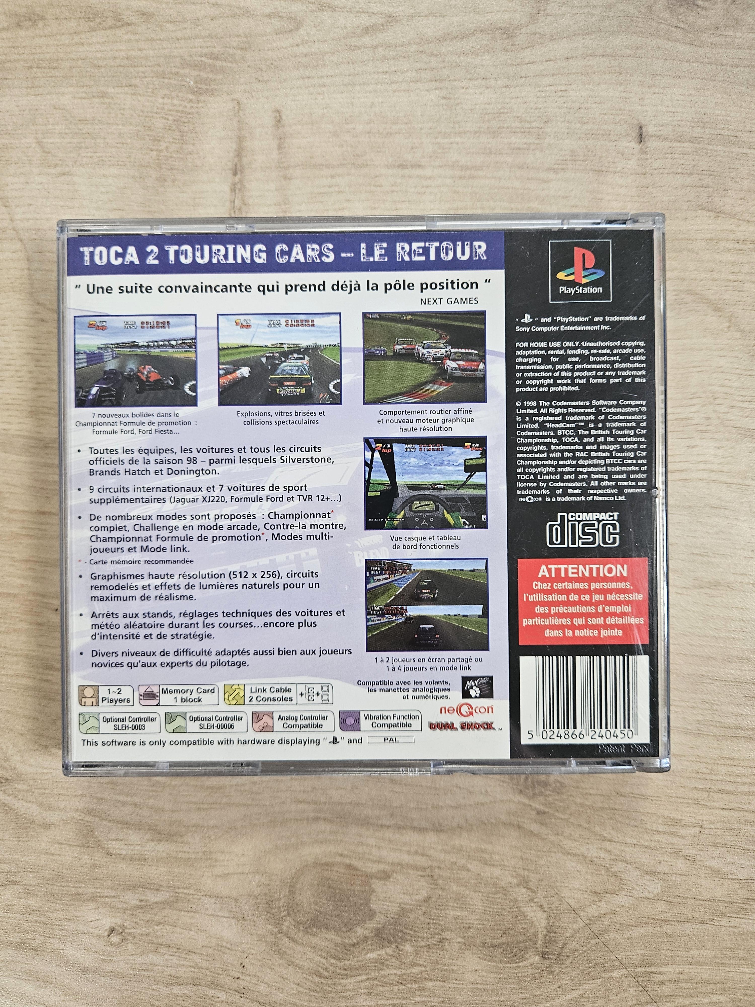 Jeu PS1 Toca 2 Touring Cars Patinum PS1