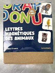 livre coffret lettres magnétiques animaux céline alvarez