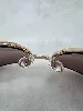 lunettes de soleil chanel 4115 vintage doré & marron