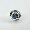 pandora charm argent rond avce zircon bleu  argent 925 millième (22 ct) 2,81g