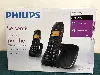 philips cd1912b - téléphone sans fil avec id d'appelant/appel en instance - dectgap - noir + combiné supplémentaire