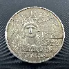 pièce 100 francs statue de la liberté 1986 argent 900 millième 15g