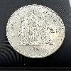 pièce 50 francs hercule 1977 argent 900 millième 30g