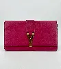 pochette /sac saint laurent en cuir chyc rose fuschia