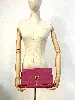 pochette /sac saint laurent en cuir chyc rose fuschia
