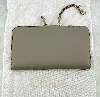 portefeuille chloé zippé en cuir bicolore