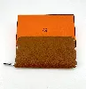 portefeuille hermès modèle silk'in classique en cuir marron, doublure en twill de soie