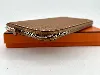 portefeuille hermès modèle silk'in classique en cuir marron, doublure en twill de soie