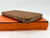 portefeuille hermès modèle silk'in classique en cuir marron, doublure en twill de soie
