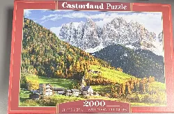 puzzle castorland - église de sainte - madeleine dolomites, 2000 pièces