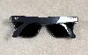 ray - ban ray - ban | meta wayfarer monture noir verres vert 53 - 22