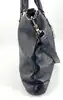 sac à main versace collection en cuir grainé souple bleu marine avec bandoulière réglable et amovible