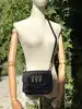 sac bandoulière sonia rykiel en cuir et tissu noir