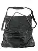 sac bandoulière zadig et voltaire rock en cuir noir souple avec ailes cloutées