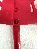sac cabas max mara plastique rouge avec bandoulière en cuir