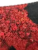 sac christian dior mini saddle vintage édition limitée 0405 en satin noir et broderies fleurs rouges