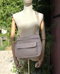 sac longchamp messenger en toile rose poudré à bandoulière