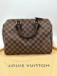 sac louis vuitton speedy 30 en toile damier ébène