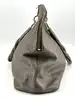 sac saint laurent en cuir taupe metallique