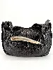 sac yves saint laurent mombasa en cuir noir avec anse corneen bois sous forme de corne