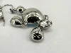 swarovski boucles d'oreilles chandelier en cristaux bleus et blancs