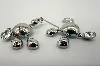swarovski boucles d'oreilles chandelier en cristaux bleus et blancs